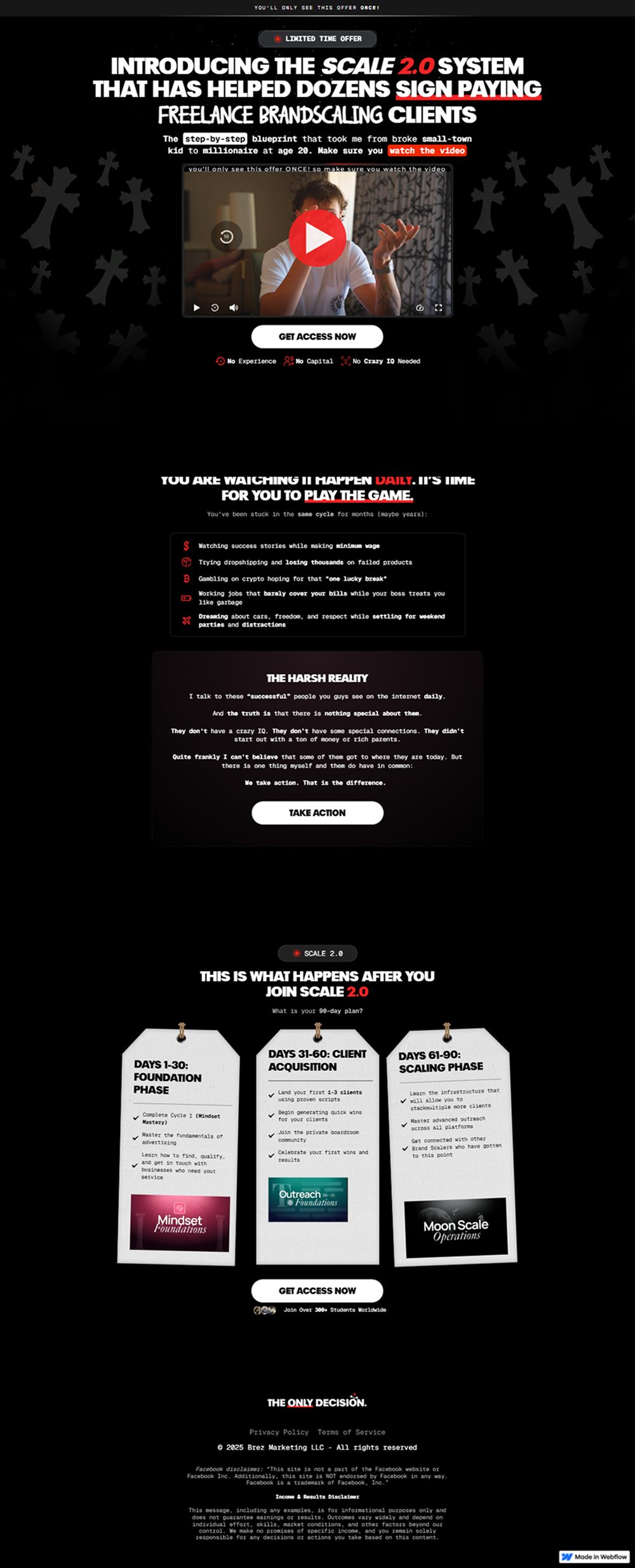 3-Day Live Event landing page preview