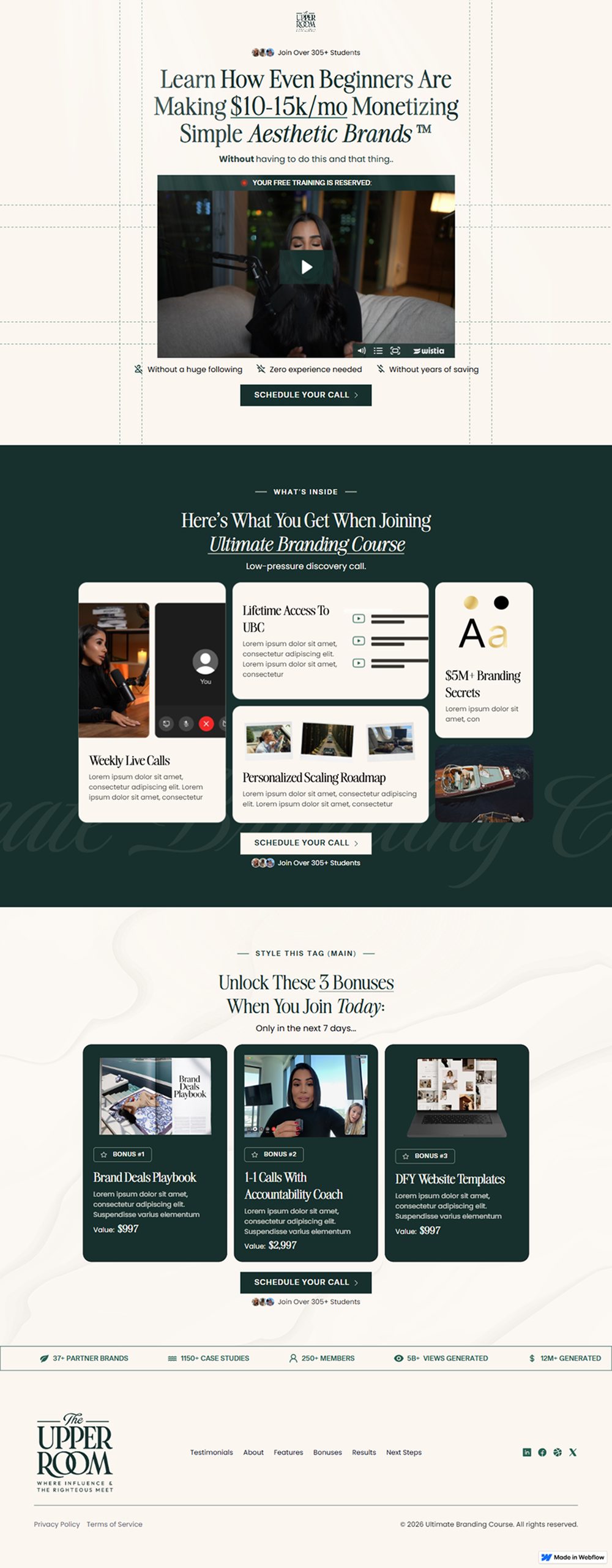 B2B Brand Consulting landing page preview